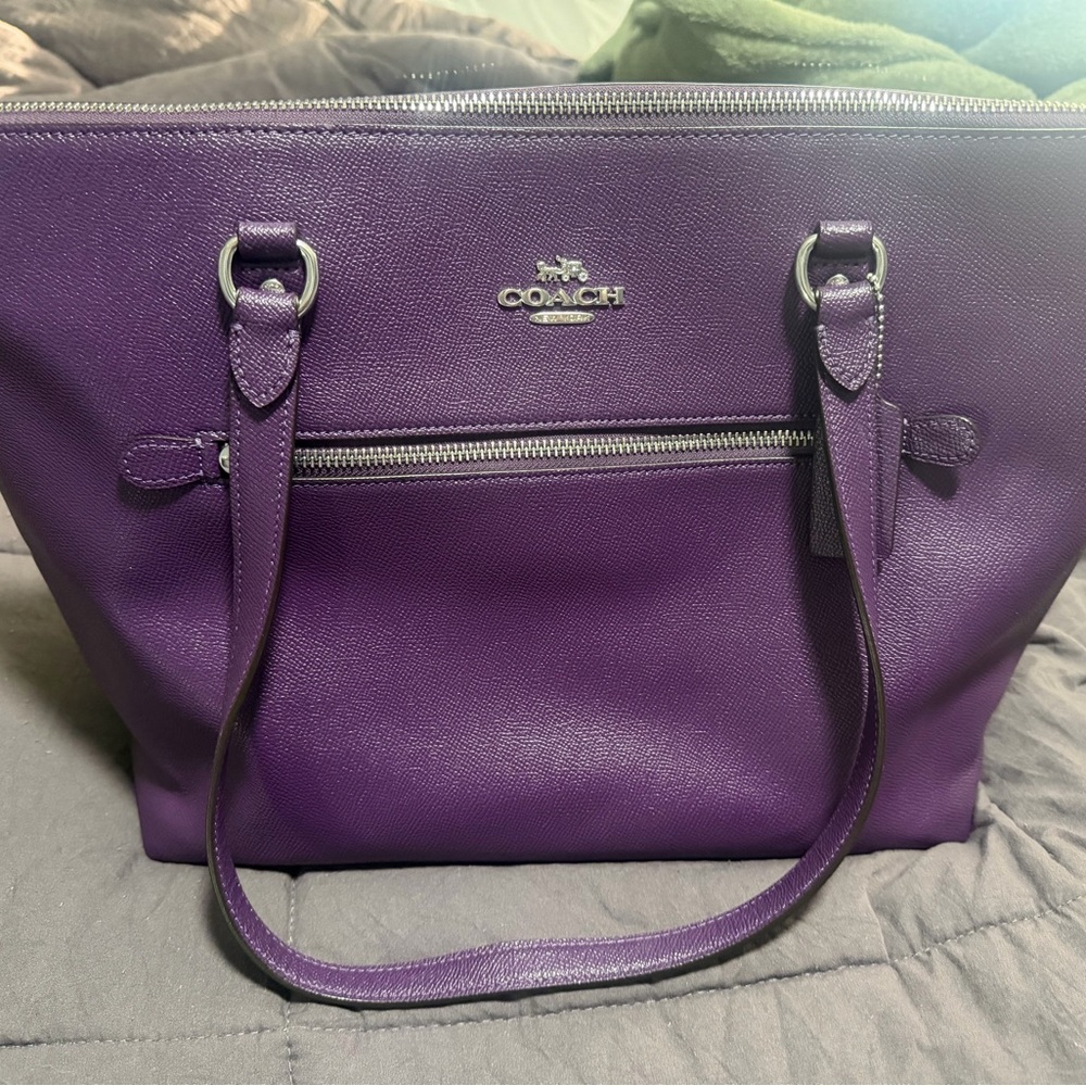 Coach Rich Purple Tote Bag